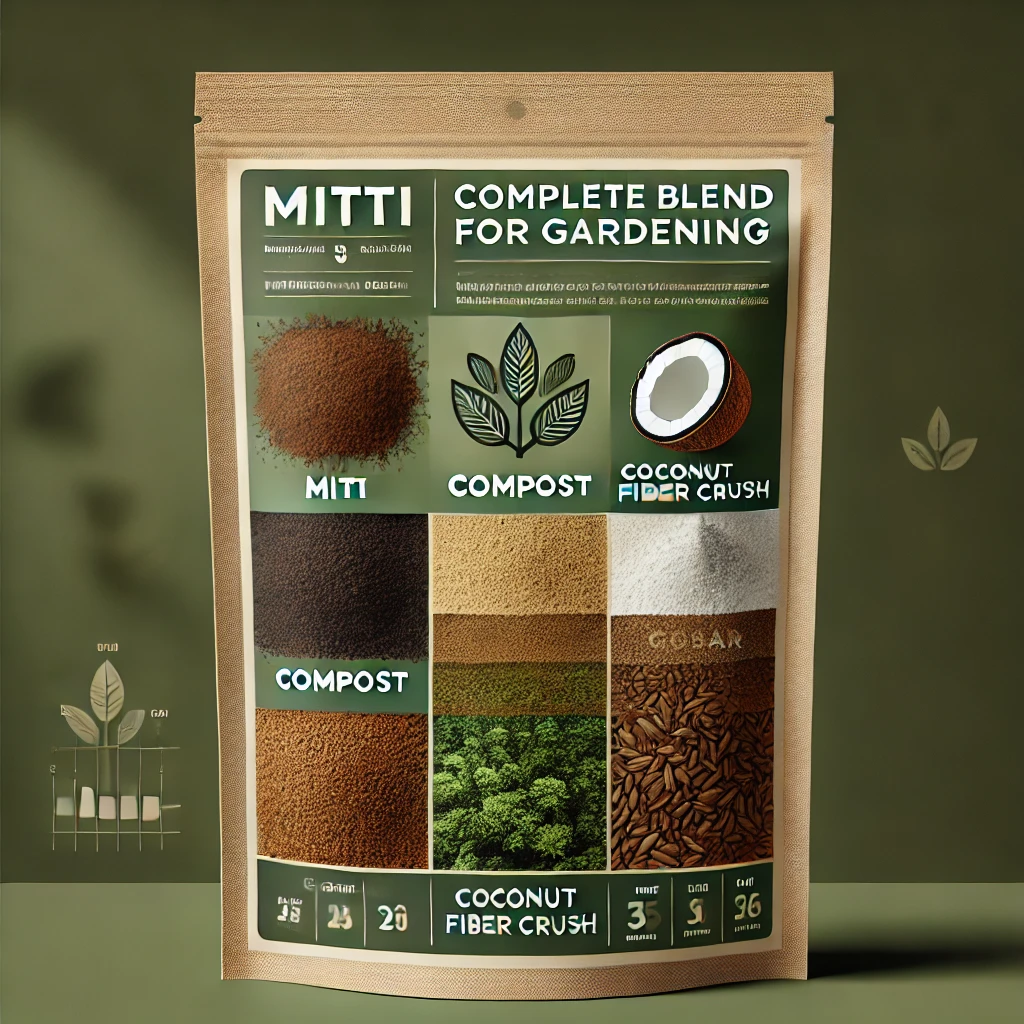 Mitti (soil), Compost, Gobar, Coconut Fiber Crush